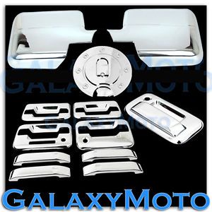 04 08 Ford F150 Chrome Mirror 4 Door Handle Keypad Keyhole Tailgate Gas Cover