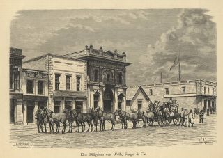 Wells Fargo Express Stagecoach Large Print