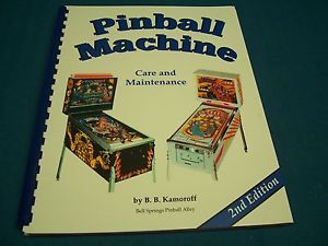 Pinball Machine Care and Maintenance Manual Book Guide