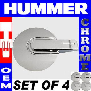 4pc Set Hummer H3 H 3 Chrome Rim Lug Nut Steel Alloy Wheel Skin Center Hub Cap