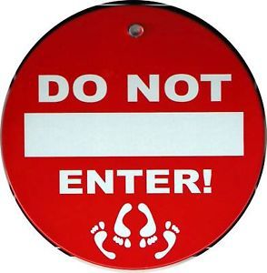 Do not Enter Funny Gift Novelty Car Door Window Sign