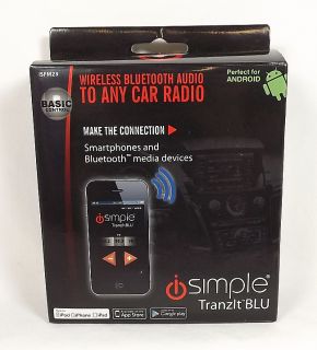 Simple Tranzit Blu Bluetooth Car Audio Reciever ISFM23 Brand New