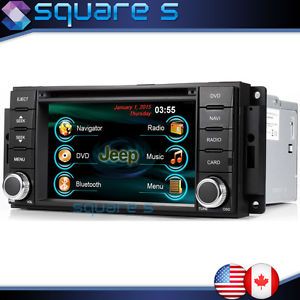 Jeep in Dash DVD GPS Navigation Stereo Touch Screen Bluetooth Deck  CD Player