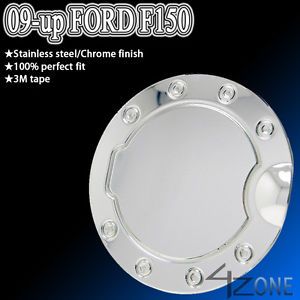 09 11 Ford F150 Fuel Gas Door Cover Cap Chrome Stainless Steel XLT Lt