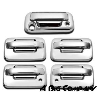 2004 2012 FORD F150 PICKUP TRIPLE CHROME DOOR HANDLE AND TAILGATE COVER TRIM SET