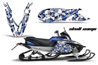 Yamaha Apex Graphic Kit AMR Racing Snowmobile Sled Wrap Decal 12 13 Skull Camo B
