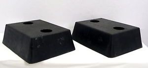 Lot of 2 4" Thick Heavy Duty Rubber Marine Truck Boat Dock Impact Bumpers