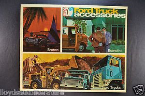 1970 Ford Truck Accessories Brochure Pickup Bronco Econoline Van Nice Orig 70