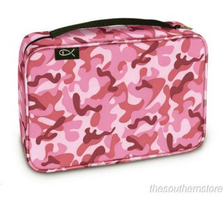 Divinity Bible Basics Bible Cover Large Bubblegum Pink Camo with Book Mark
