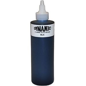 Dynamic 8 oz Black Liner Shader Tattoo Needle Gun Machine Tip Ink Bottle Supply