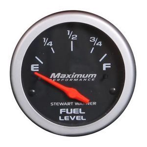 Stewart Warner Maximum Performance Electrical Fuel Level Gauge 2 1 16" Dia