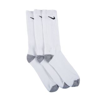 Mens Nike Large Crew Socks, White