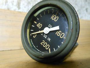 Jeep Willys MB Ford GPW WWII Stewart Warner Oil Pressure Gauge