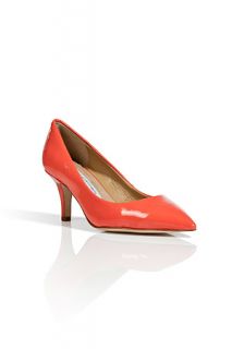 Peach Nectar Patent Leather Anette Pumps by DIANE VON FURSTENBERG