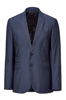 Gentian Blue Two Button Jacket by PS BY PAUL SMITH