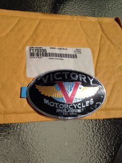Victory Motorcycle Hammer 8 Ball Vision Low Tank Badge Emblem 7170335 Right Side