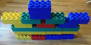 33 Jumbo Brik Blocks Plastic Building Toy Giant Huge Large