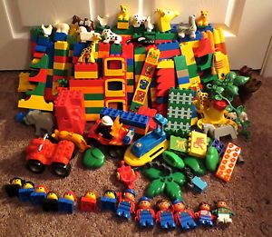 Huge Lot 440 Pieces Lego Duplo Building Blocks and Much More