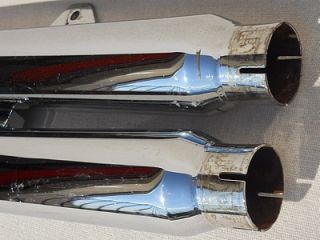 Harley Davidson Dyna Fat Bob Wide Glide D D Slip on Exhaust Mufflers