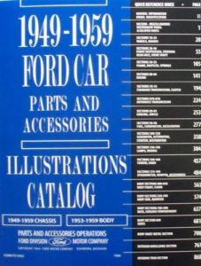 1949 1959 Ford Car Factory Parts Numbers Accessories Manual New 509 Pages