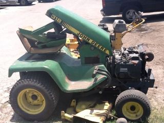 John Deere 318 Lawn Tractor Mower Mechanic Special Needs Work 