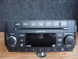 Chrysler Dodge Jeep Factory Am FM Satellite Radio CD Player  P05091117AC