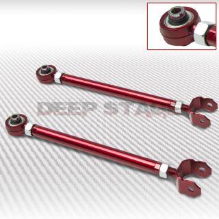 Nissan 350Z Z33 G35 V35 2 PC High Strength Rear Lower Control Arms Camber Red