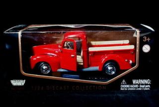 1940 Ford Pickup Motormax Diecast 1 24 Scale Red