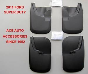 2011 2013 Ford Super Duty F 250 F 350 Custom Fit Molded Mud Flaps 4 Piece Set