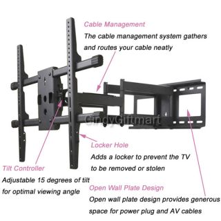 Articulating Dual Arm TV Wall Mount 37 39 40 42 47 50 55 60 65 Plasma LCD LED1Y4