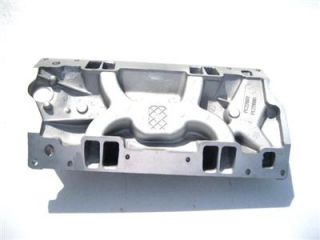 Small Block Chevy Satin Aluminum Vortec Intake Manifold SBC 327 350 400