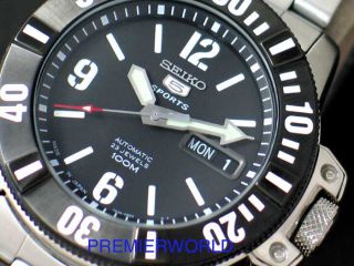 Seiko Men Automatic Black Bezel 100M Watch SNZG83J1 Made in Japan