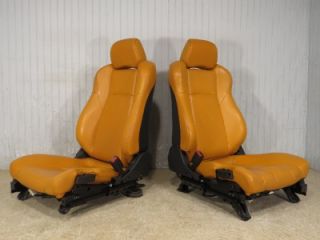 Nissan 350Z Burnt Orange Leather Bucket Seats 350 Z Seat Roadster Coupe Touring
