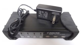 Cables to Go TruLink 4 Port VGA USB KVM Switch with Power Adapter Model 35555