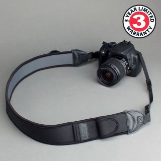 USA Gear Adjustable Camera Strap w Neoprene Accessory Storage Pockets
