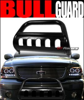 HD Steel Bull Bar Brush Push Bumper Grill Guard 03 08 Honda Pilot Ridgeline Blk