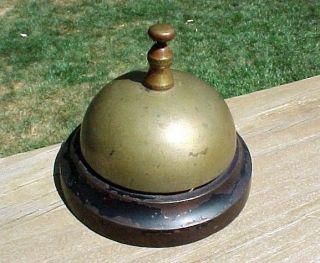 Antique Cast Iron Brass Tap Hotel Service Call Desk Bell Pat 1856 1863