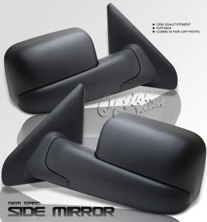 02 07 Dodge RAM 1500 Pickup Manual Towing Mirrors Pair Left Right Side Off Road