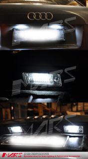 Super Bright LED SMD Number Plate Lights Audi A4 S4 B6 B7 RS4 Avant Convertible