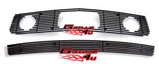 Fits 2005 2009 Ford Mustang V6 Pony Package Black Billet Grille Grill Combo