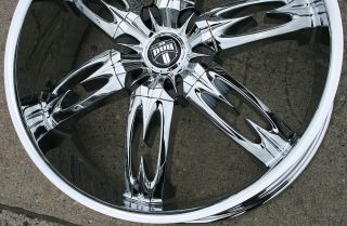 Dub Nasty S157 24" Chrome Rims Wheels Chevrolet Tahoe 07 Up 24 x 9 5 6H 30