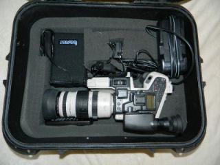 Canon L2A Hi8 Camcorder System 15x CL8 120 EOS VL Lens Adapter Hard Shell Case