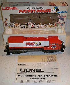 Lionel U 36B Diesel Engine 6 8773 Walt Disney Mickey Mouse Express Never Run