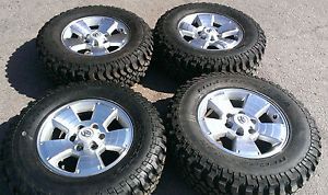 17" Toyota Tacoma Polished Rims BFG Mud Terrain T A Tires Tundra Sequoia T100