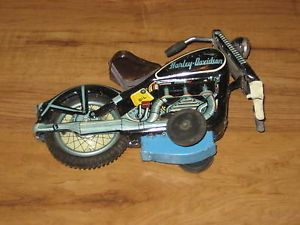 1950's Original Harley Davidson Tin Friction Motorcycle Japan Parts or Restore