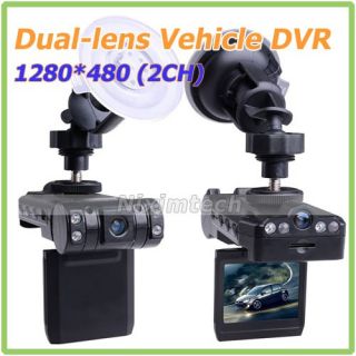 Night Vision Dual Lens Dashboard Car Vehicle Camera Video Recorder DVR Camcorder