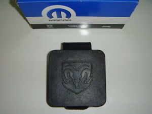 Dodge RAM Durango Dakota Towing Receiver Hitch Plug Rubber Cover 2" Logo New