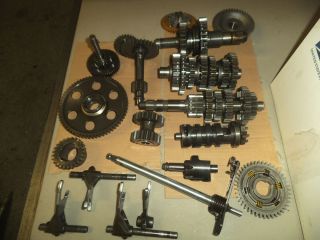 1999 Yamaha Warrior 350 Transmission Trans Gears Shift Fork Shift Drum Dowls