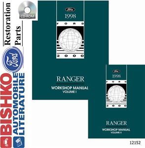 1998 Ford Ranger Shop Service Repair Manual CD Engine Drivetrain Electrical