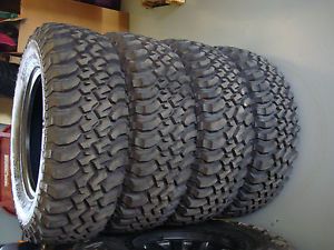 4 BF Goodrich Mud Terrain Tires Lt 255 75 R 17